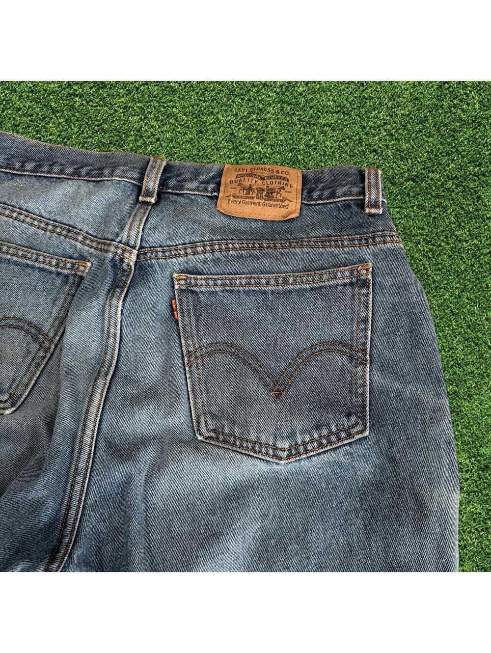Vintage Levi's Orange Tab Blue Jeans 32x29 Denim